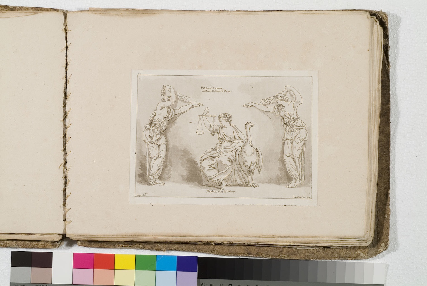 figure femminili (stampa tagliata) di Fragonard Jean Honoré, De Saint-Non Richard Jean Claude, Caldara Polidoro detto Polidoro da Caravaggio (sec. XVIII)