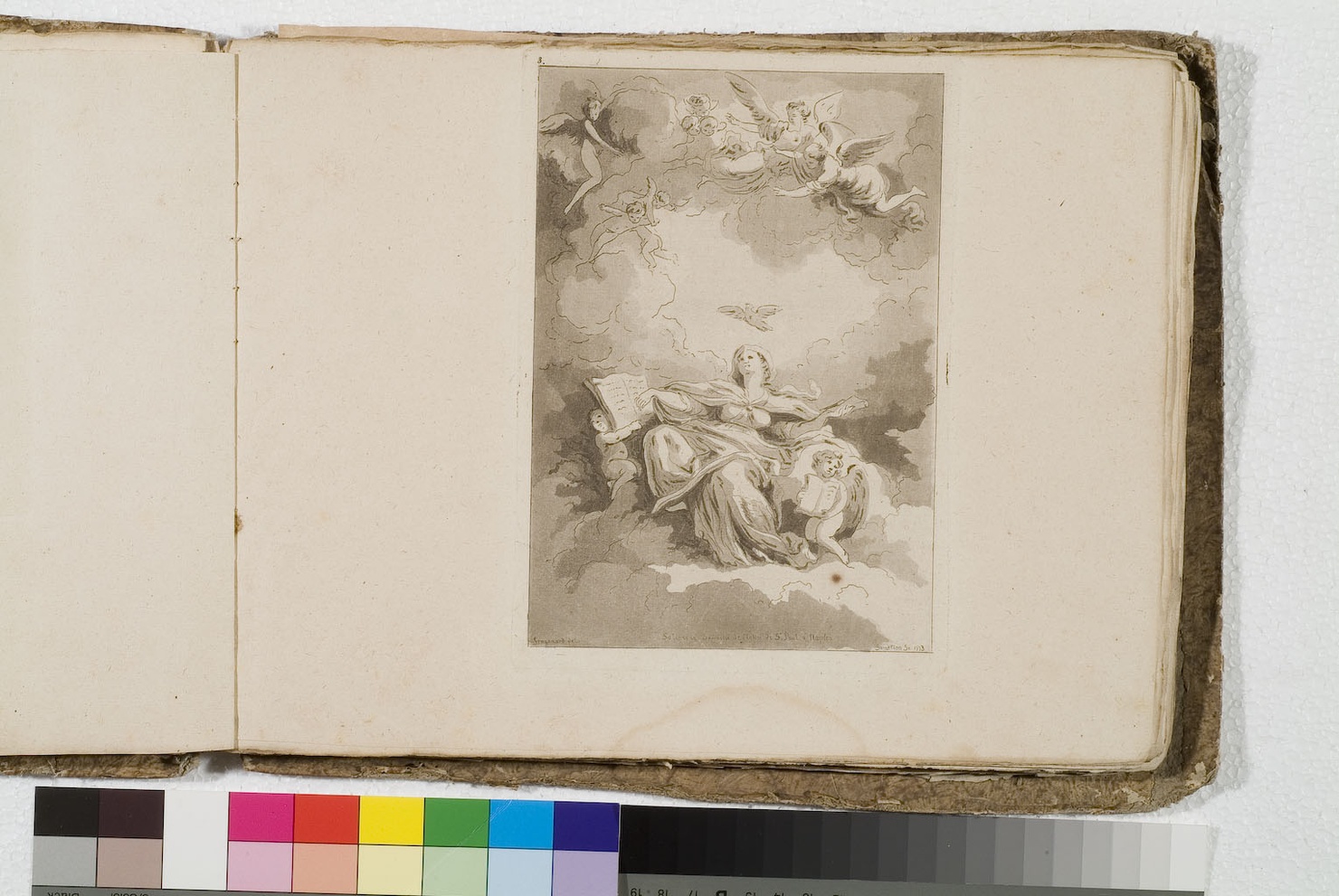 trionfo della Fede (stampa) di Fragonard Jean Honoré, De Saint-Non Richard Jean Claude, Solimena Francesco detto Abate Ciccio (sec. XVIII)