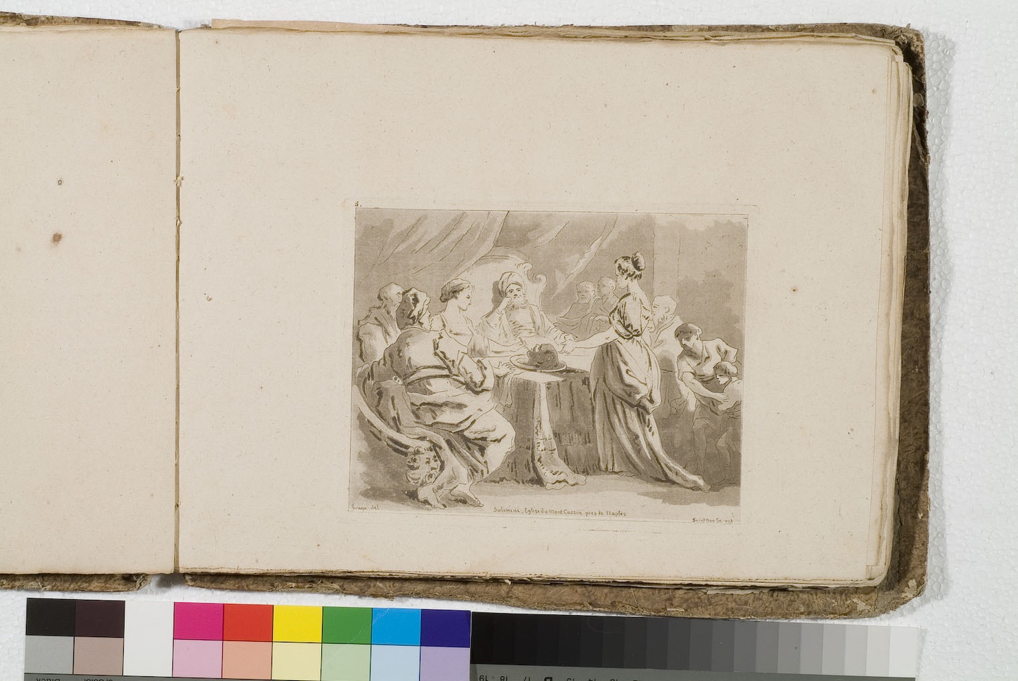 Salome consegna la testa di San Giovanni Battista a Erodiade (stampa) di Fragonard Jean Honoré, De Saint-Non Richard Jean Claude, Solimena Francesco detto Abate Ciccio (sec. XVIII)