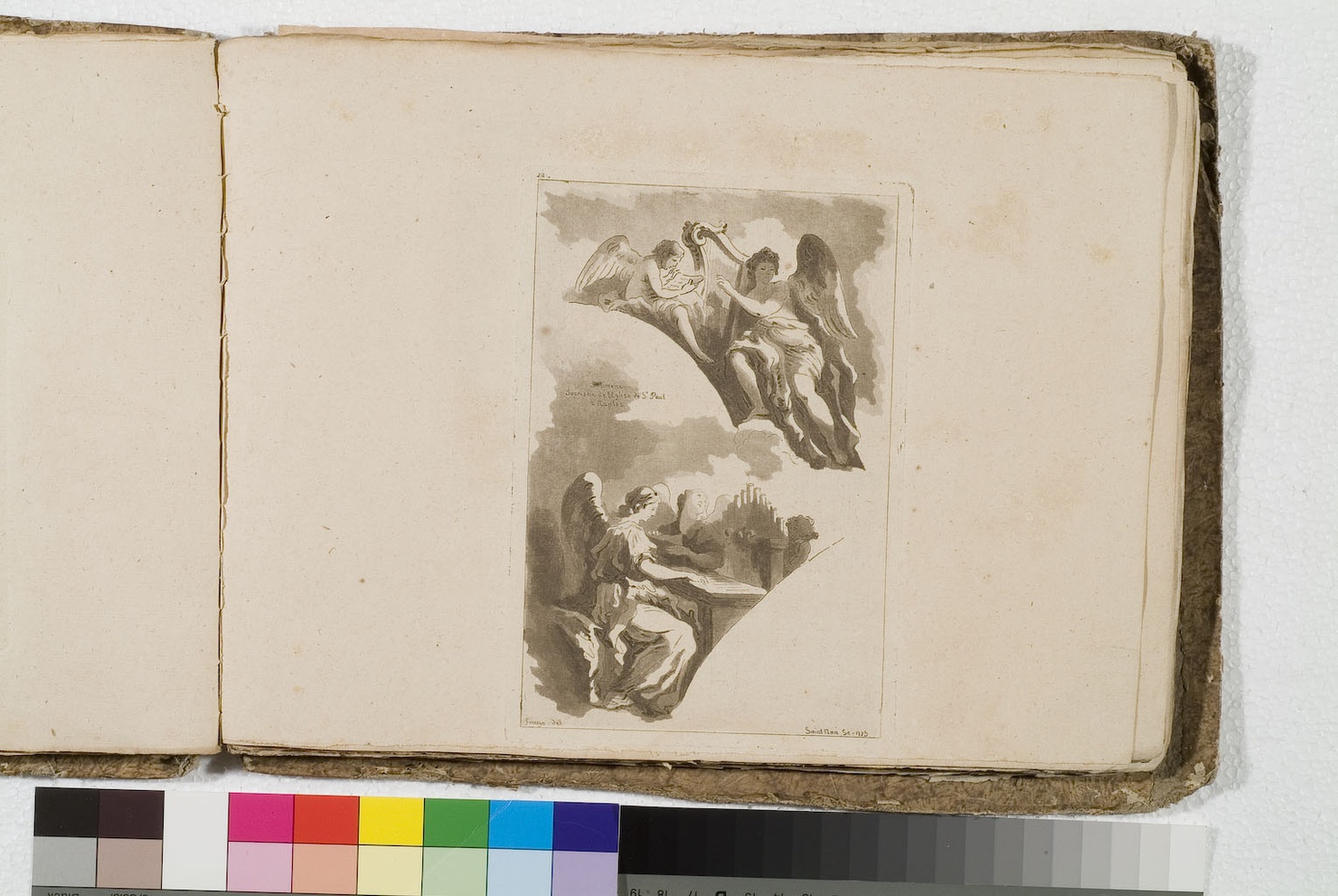 angeli musici (stampa) di Fragonard Jean Honoré, De Saint-Non Richard Jean Claude, Solimena Francesco detto Abate Ciccio (sec. XVIII)