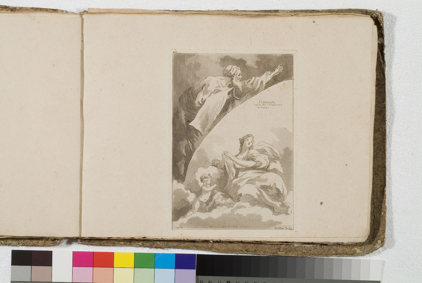comunione degli Apostoli / Trionfo della Fede (stampa) di Fragonard Jean Honoré, De Saint-Non Richard Jean Claude, De Ribera Jusepe detto Spagnoletto, Solimena Francesco detto Abate Ciccio (sec. XVIII)