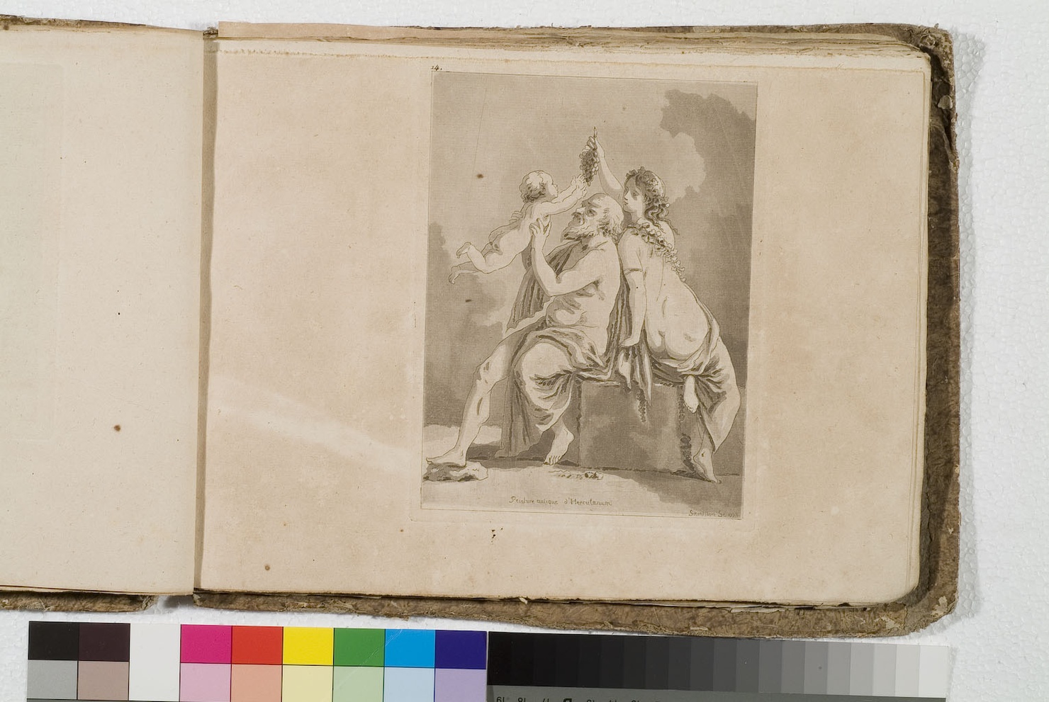 figura femminile con figura maschile e bambino (stampa) di De Saint-Non Richard Jean Claude (sec. XVIII)