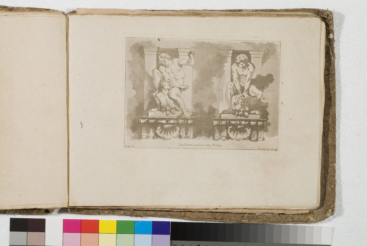 fregio (stampa) di Fragonard Jean Honoré, De Saint-Non Richard Jean Claude, Carracci Ludovico (sec. XVIII)