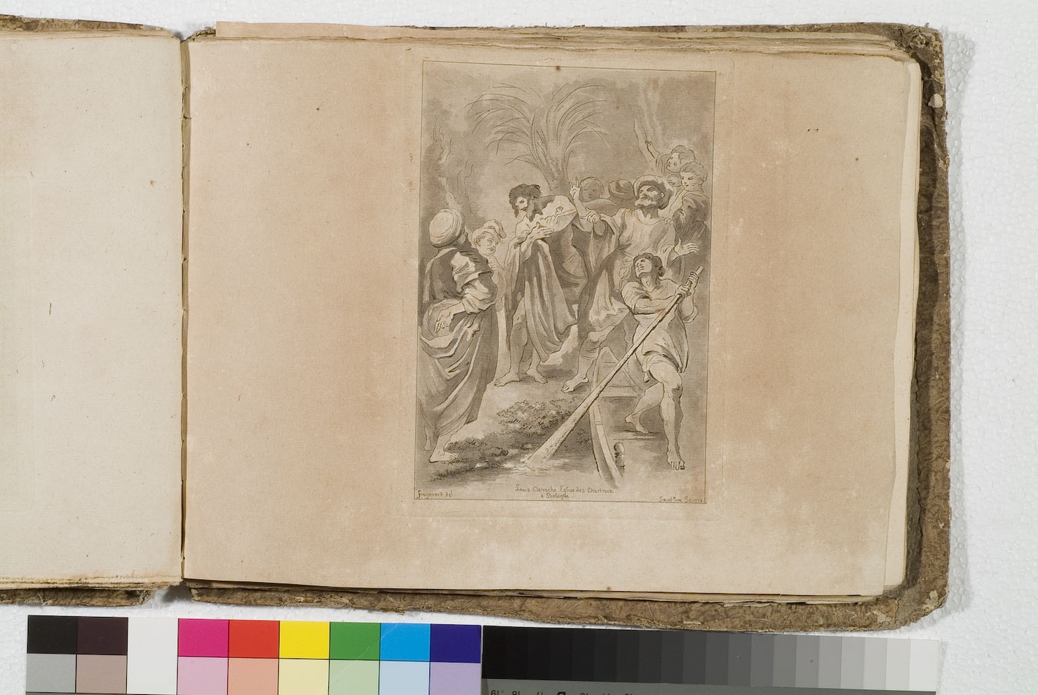 San Giovanni Battista predica nel deserto (stampa) di Fragonard Jean Honoré, De Saint-Non Richard Jean Claude, Carracci Ludovico (sec. XVIII)