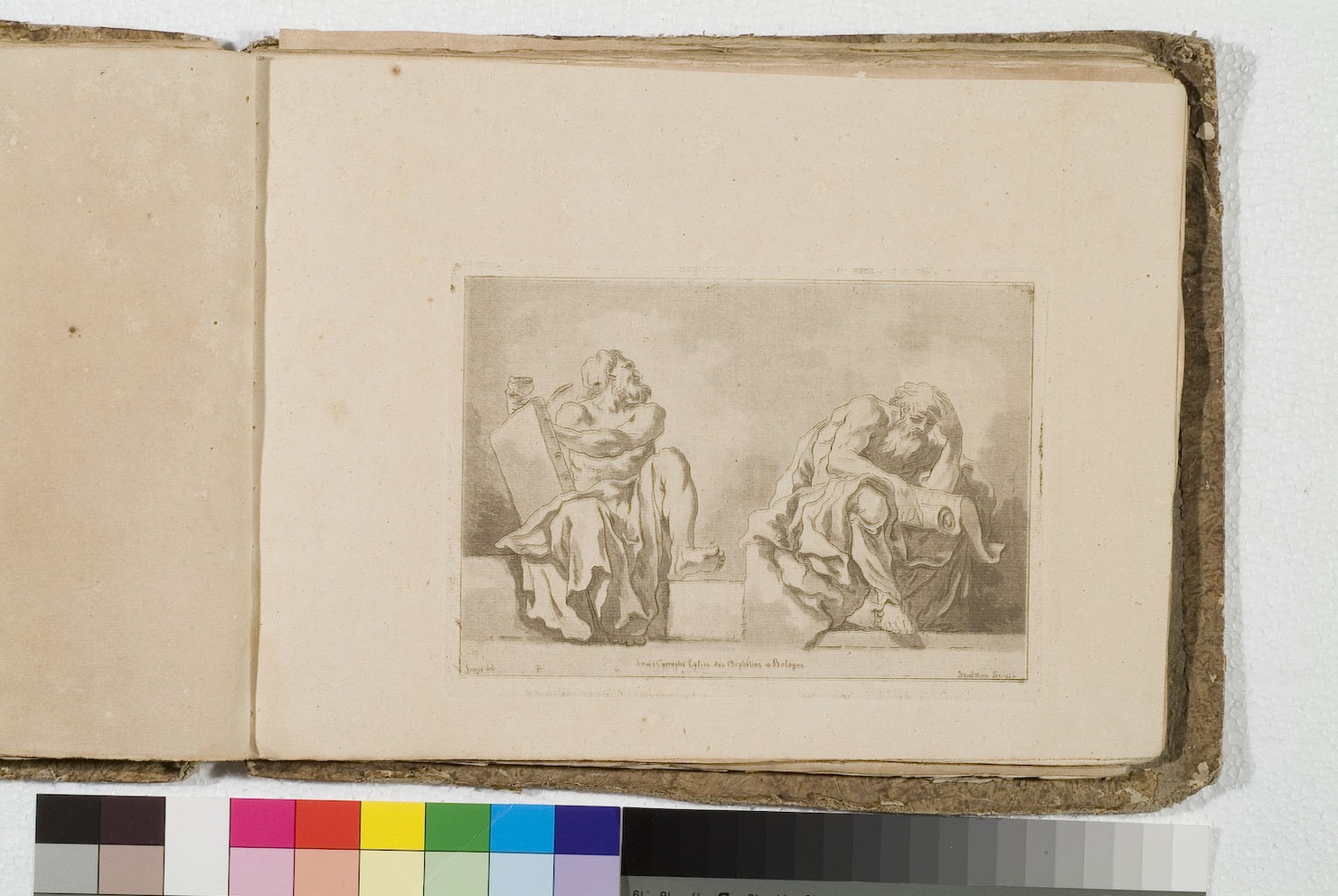 profeti (stampa) di Fragonard Jean Honoré, De Saint-Non Richard Jean Claude, Carracci Ludovico (sec. XVIII)