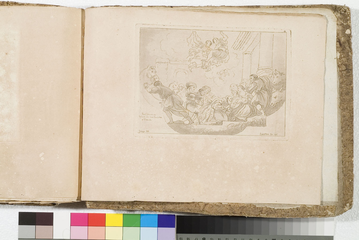 adorazione dei Magi (stampa) di Fragonard Jean Honoré, De Saint-Non Richard Jean Claude, Caliari Paolo detto Veronese (sec. XVIII)