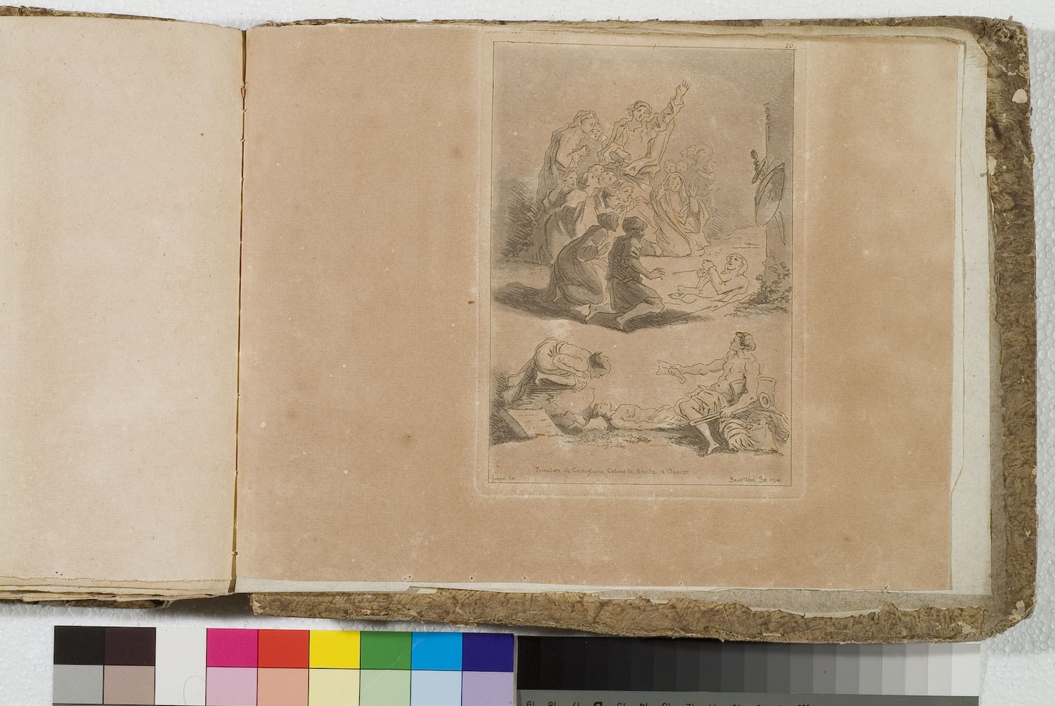 figure maschili (stampa) di Fragonard Jean Honoré, De Saint-Non Richard Jean Claude, Castiglione Giovan Benedetto detto Grechetto (sec. XVIII)