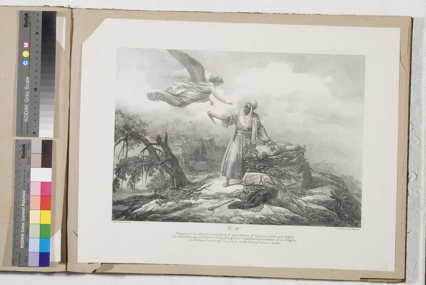 sacrificio di Isacco (stampa) di Gallina Gallo (terzo quarto sec. XIX)