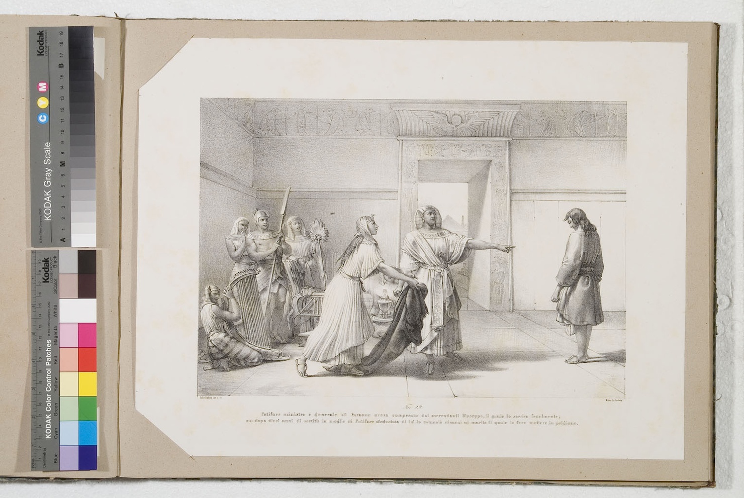 Giuseppe e Putifarre (stampa) di Gallina Gallo (terzo quarto sec. XIX)