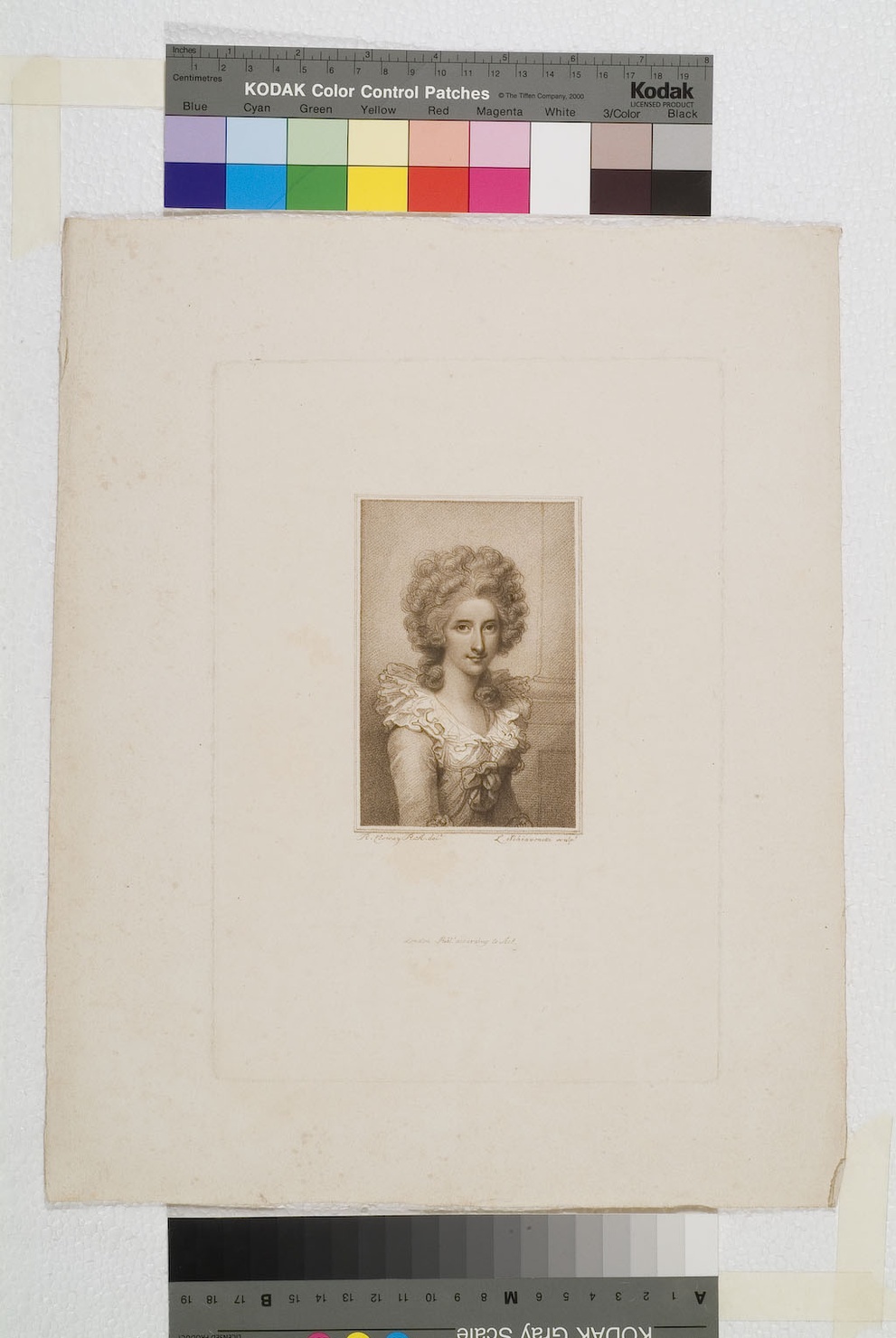 ritratto di donna (stampa) di Cosway Richard, Schiavonetti Luigi (fine/inizio secc. XVIII/ XIX)