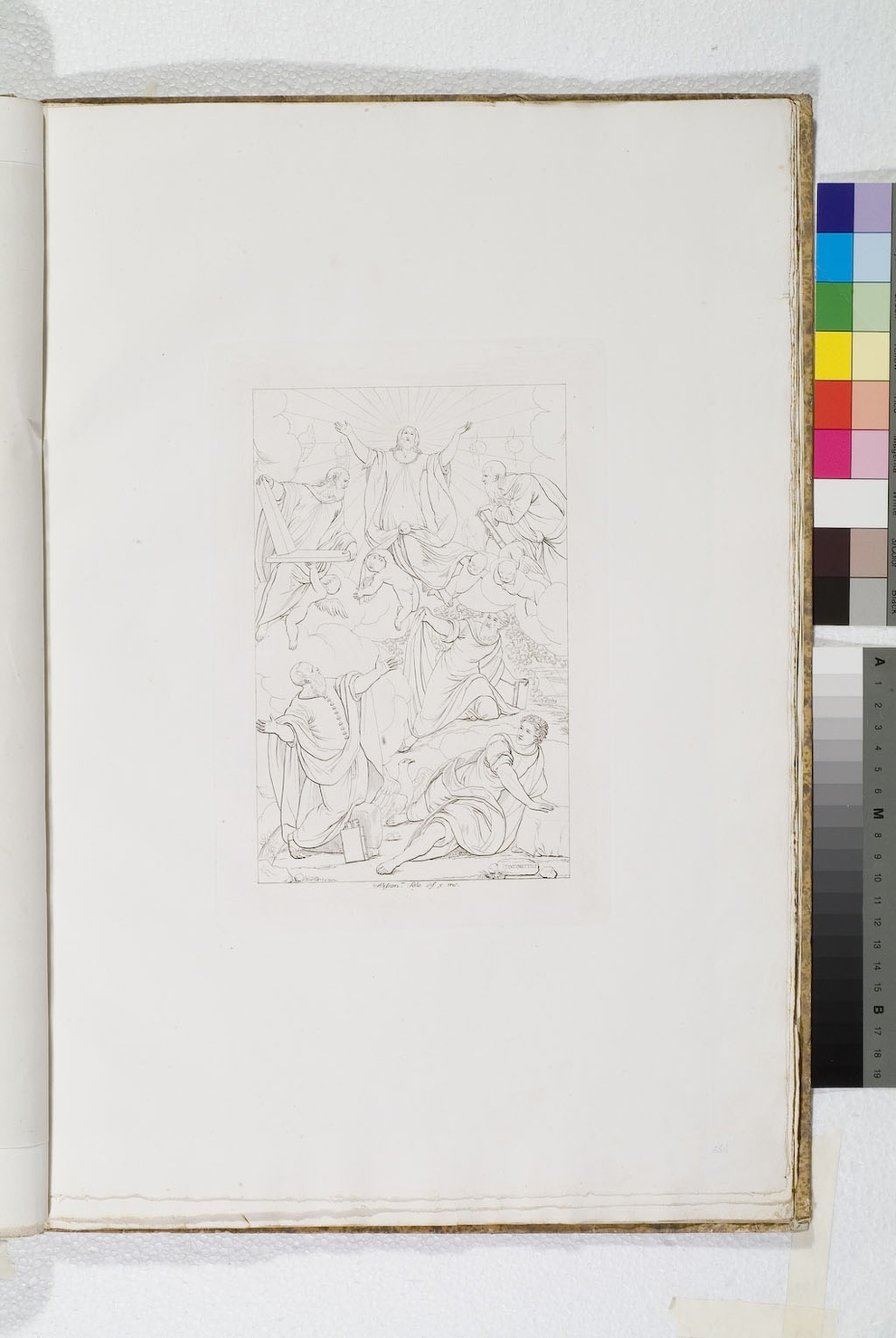 trasfigurazione di Cristo (stampa) di Sala Alessandro, Robusti Jacopo detto Tintoretto (sec. XIX)