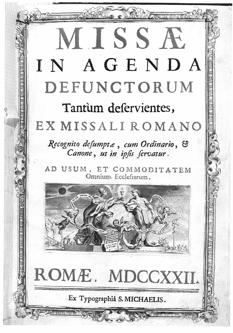 allegoria della Chiesa (stampa) di Van Westerhout Arnold (attribuito) (sec. XVIII)