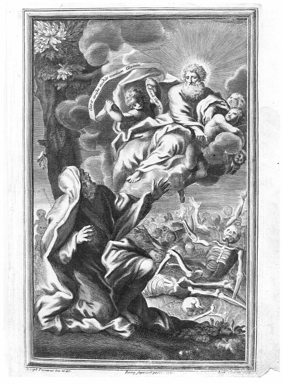 vocazione di Ezechiele (stampa) - ambito italiano (?) (sec. XVIII)