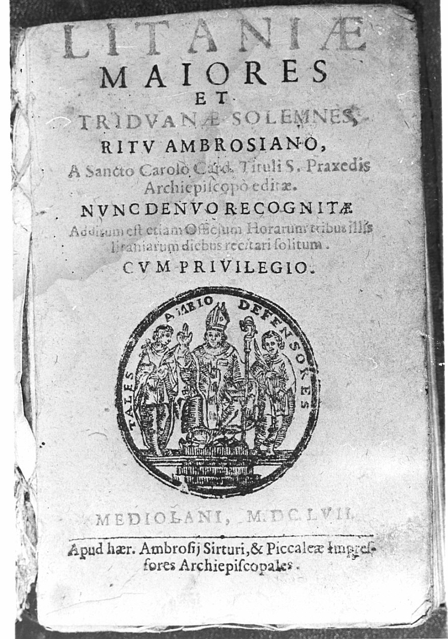 Sant'Ambrogio (stampa) - ambito milanese (sec. XVII)