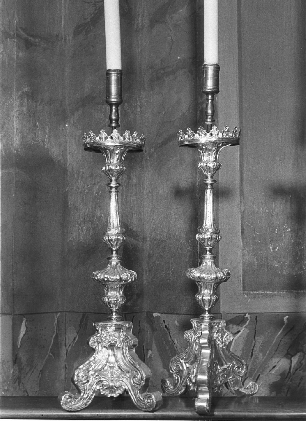 candeliere, serie - bottega lombarda (sec. XVIII)