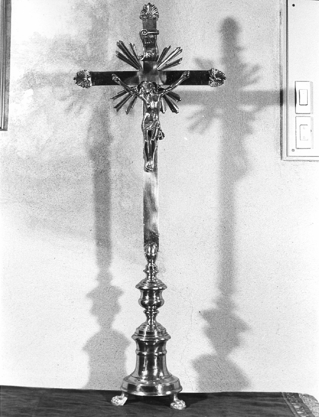 croce d'altare, opera isolata - bottega lombarda (sec. XVIII)