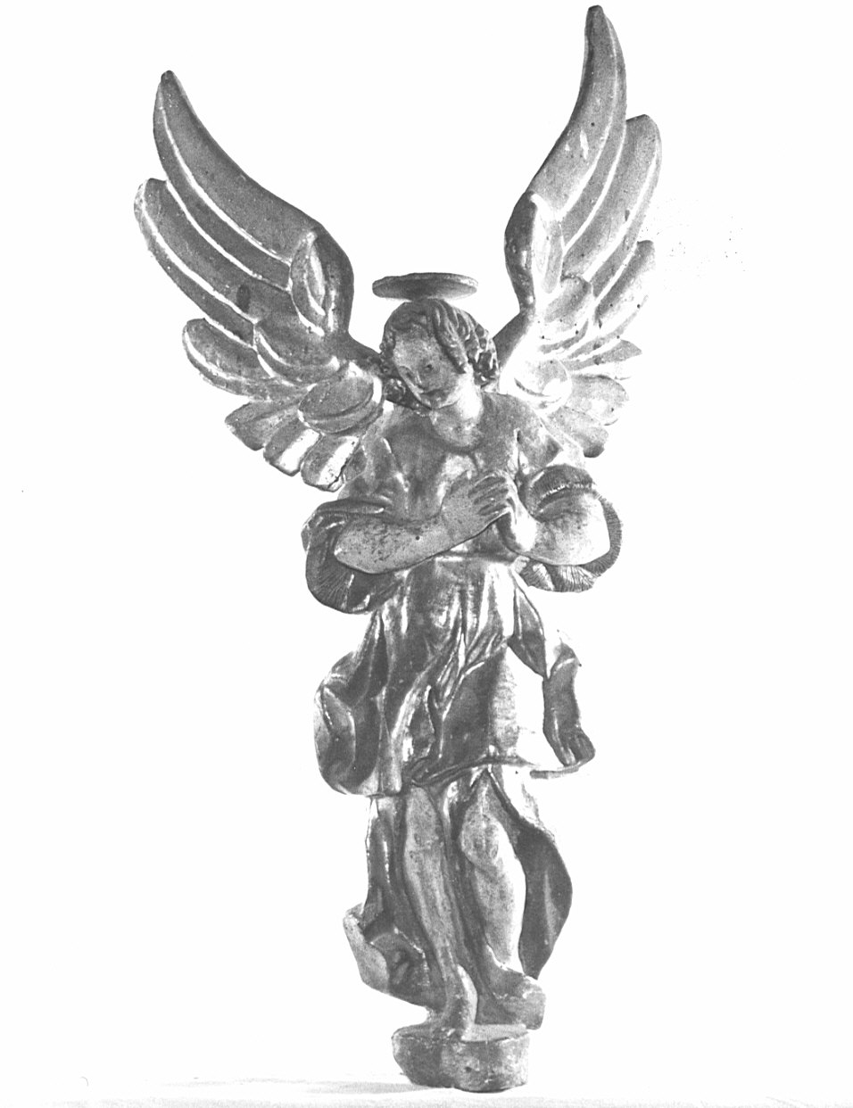 angelo (statua, elemento d'insieme) - bottega bergamasca (seconda metà sec. XVII)