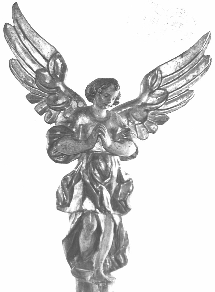angelo (statua, elemento d'insieme) - bottega bergamasca (seconda metà sec. XVII)