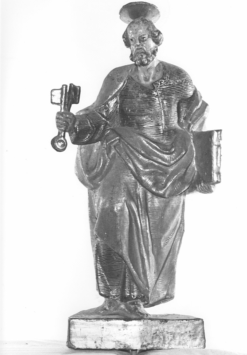 San Pietro (statua, elemento d'insieme) - bottega bergamasca (seconda metà sec. XVII)