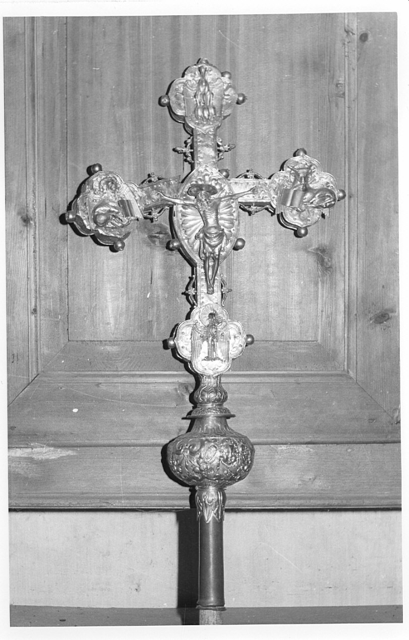 croce processionale, opera isolata - bottega lombarda (inizio sec. XVI)