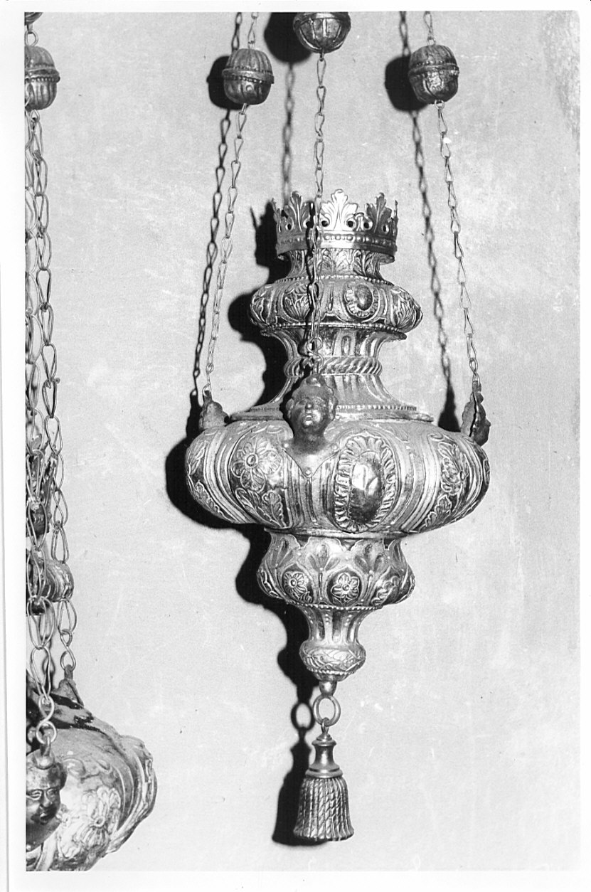 lampada pensile, serie - bottega lombarda (seconda metà sec. XVIII)