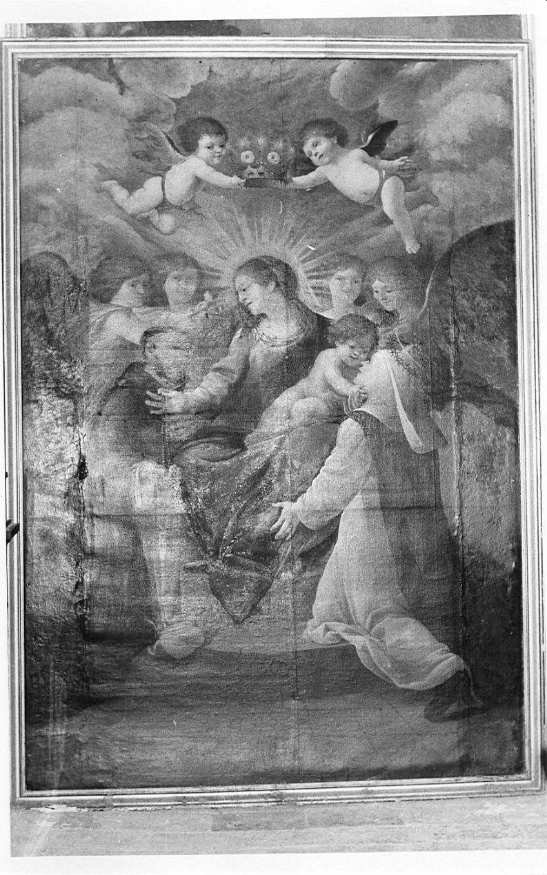 Madonna del Rosario (dipinto, opera isolata) - ambito veneto (prima metà sec. XVII)