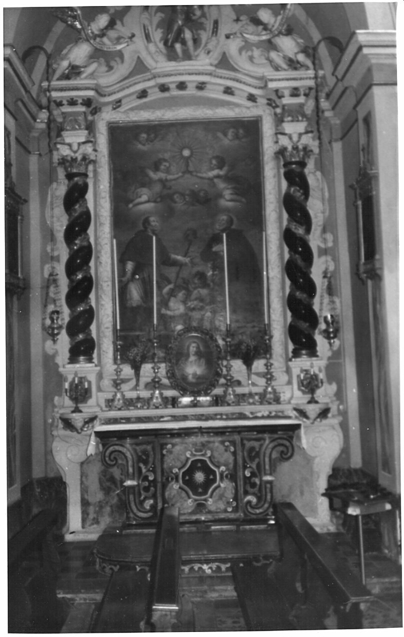 adorazione dell'Eucaristia (dipinto, opera isolata) - ambito bergamasco (metà sec. XVIII)