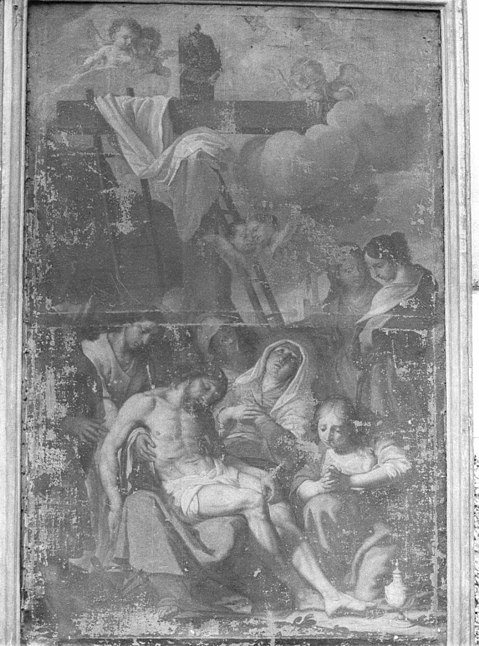 deposizione di Cristo dalla croce (dipinto, opera isolata) - ambito lombardo (prima metà sec. XVIII)