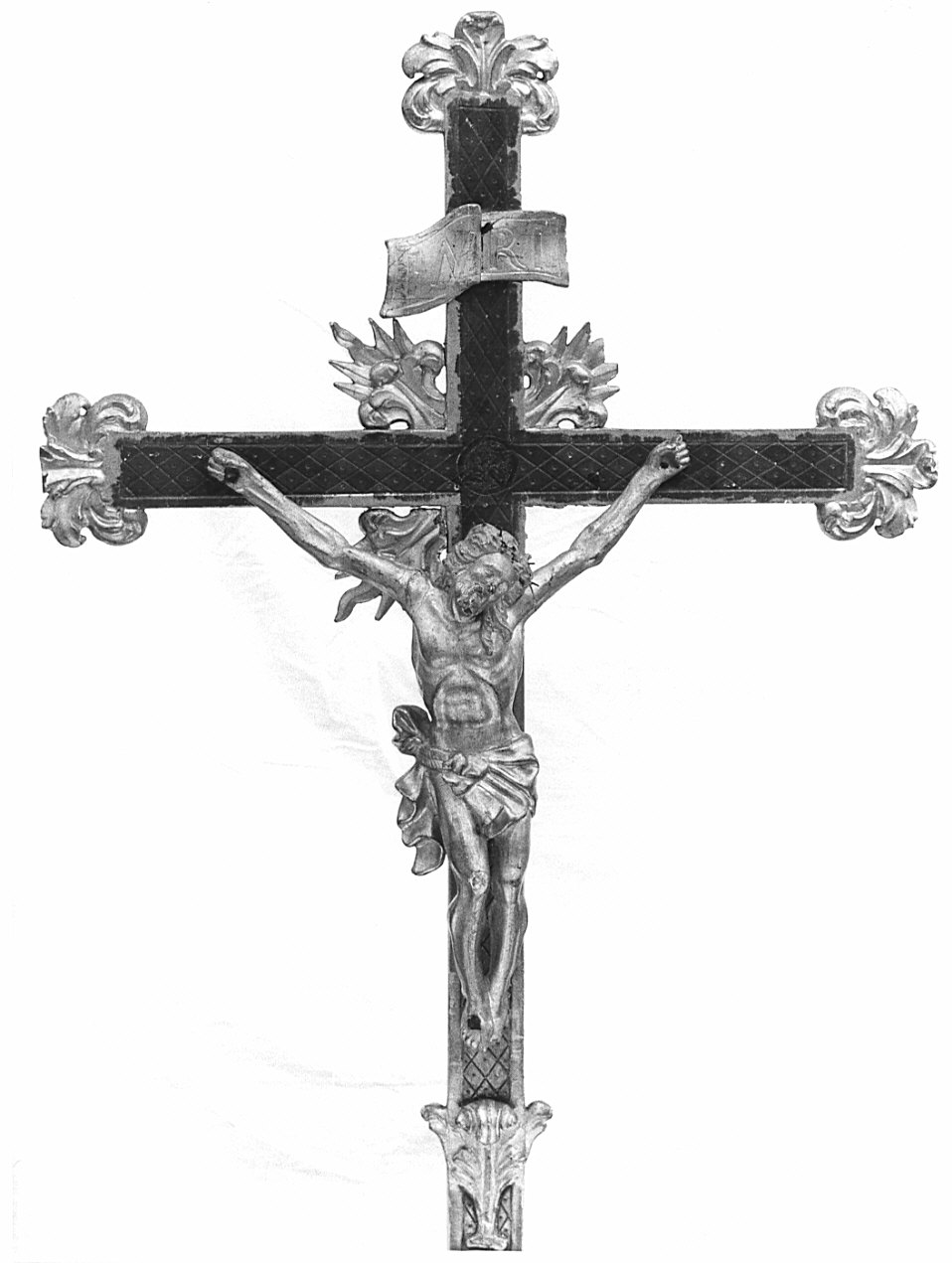 croce processionale, opera isolata - bottega lombarda (metà sec. XIX)