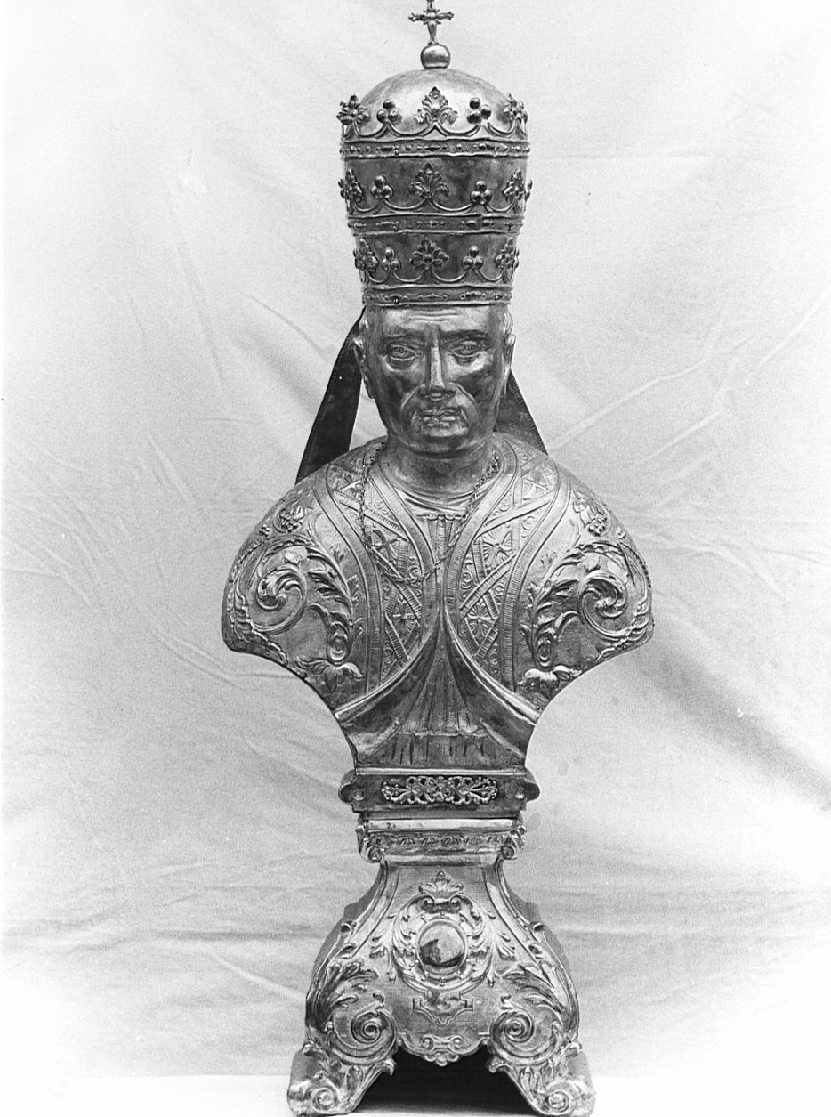 reliquiario - a busto, opera isolata - bottega lombarda (sec. XIX)