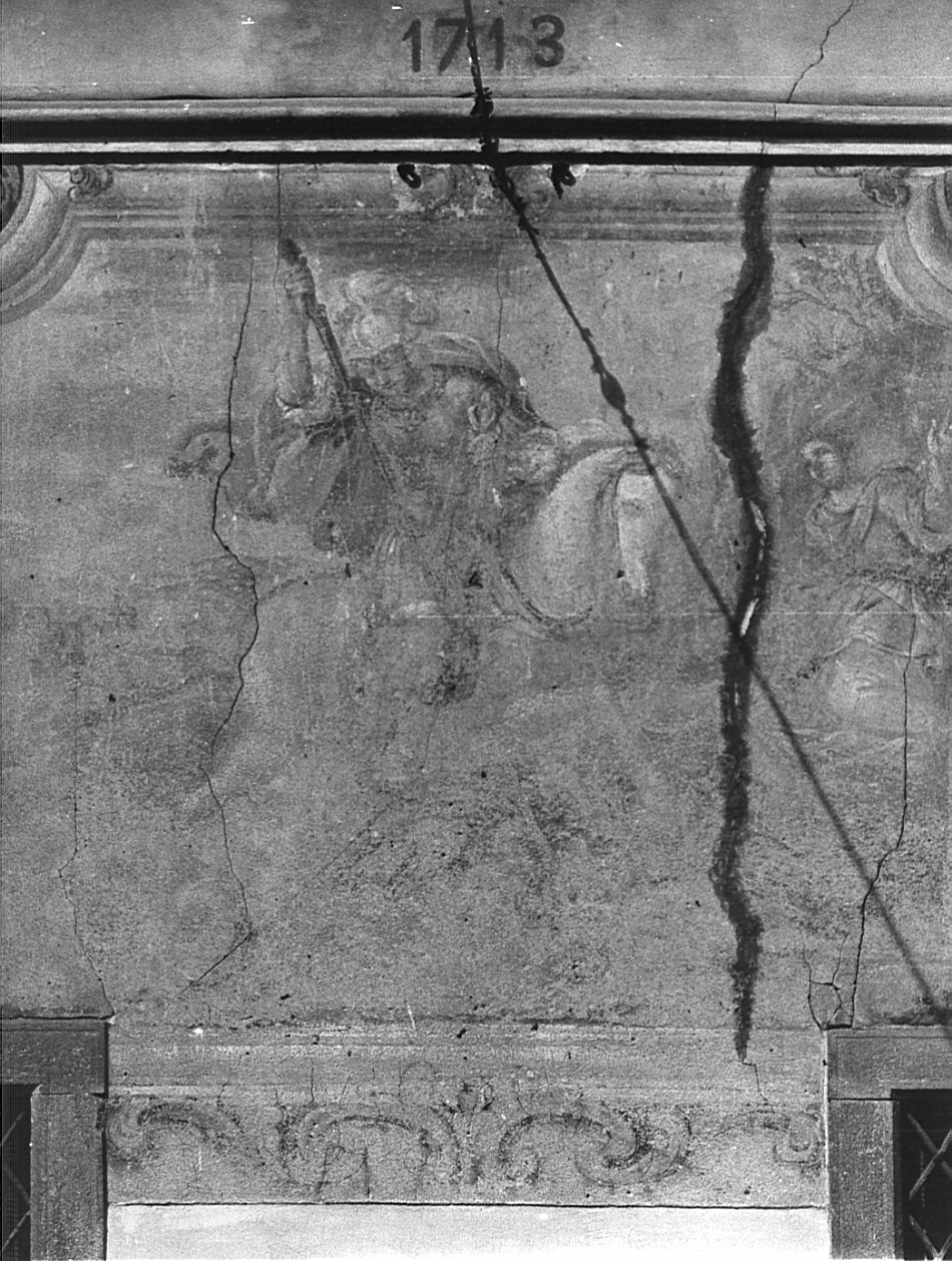 San Giorgio uccide il drago (dipinto, opera isolata) di Quaglio Giulio (sec. XVIII)