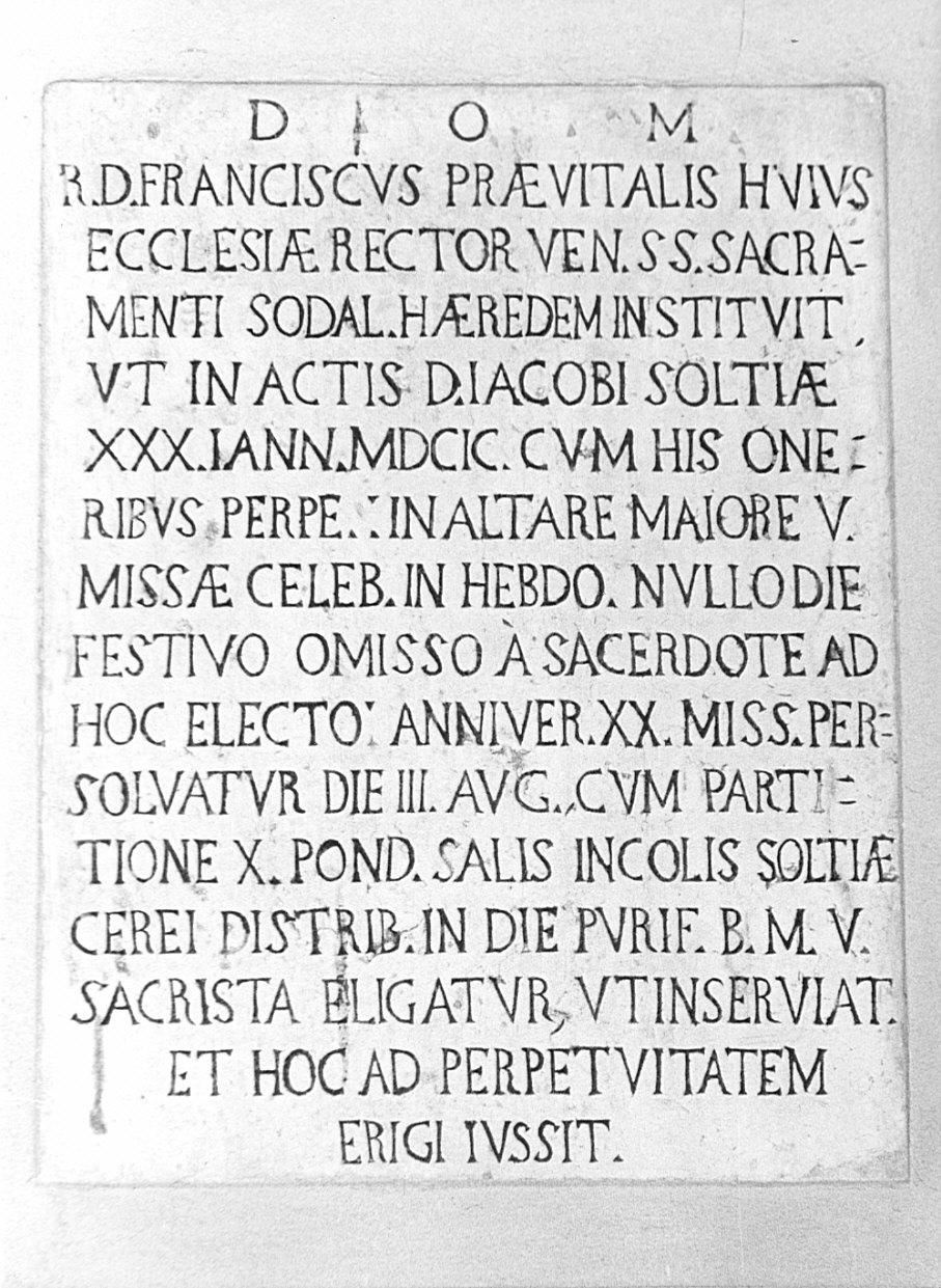 lapide, opera isolata - bottega bergamasca (sec. XVII)