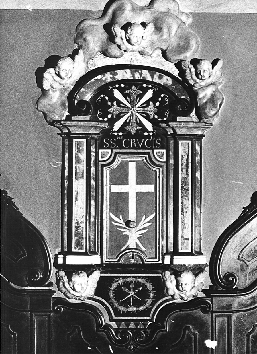 armadietto per oli santi, coppia - bottega lombarda (prima metà sec. XVIII)