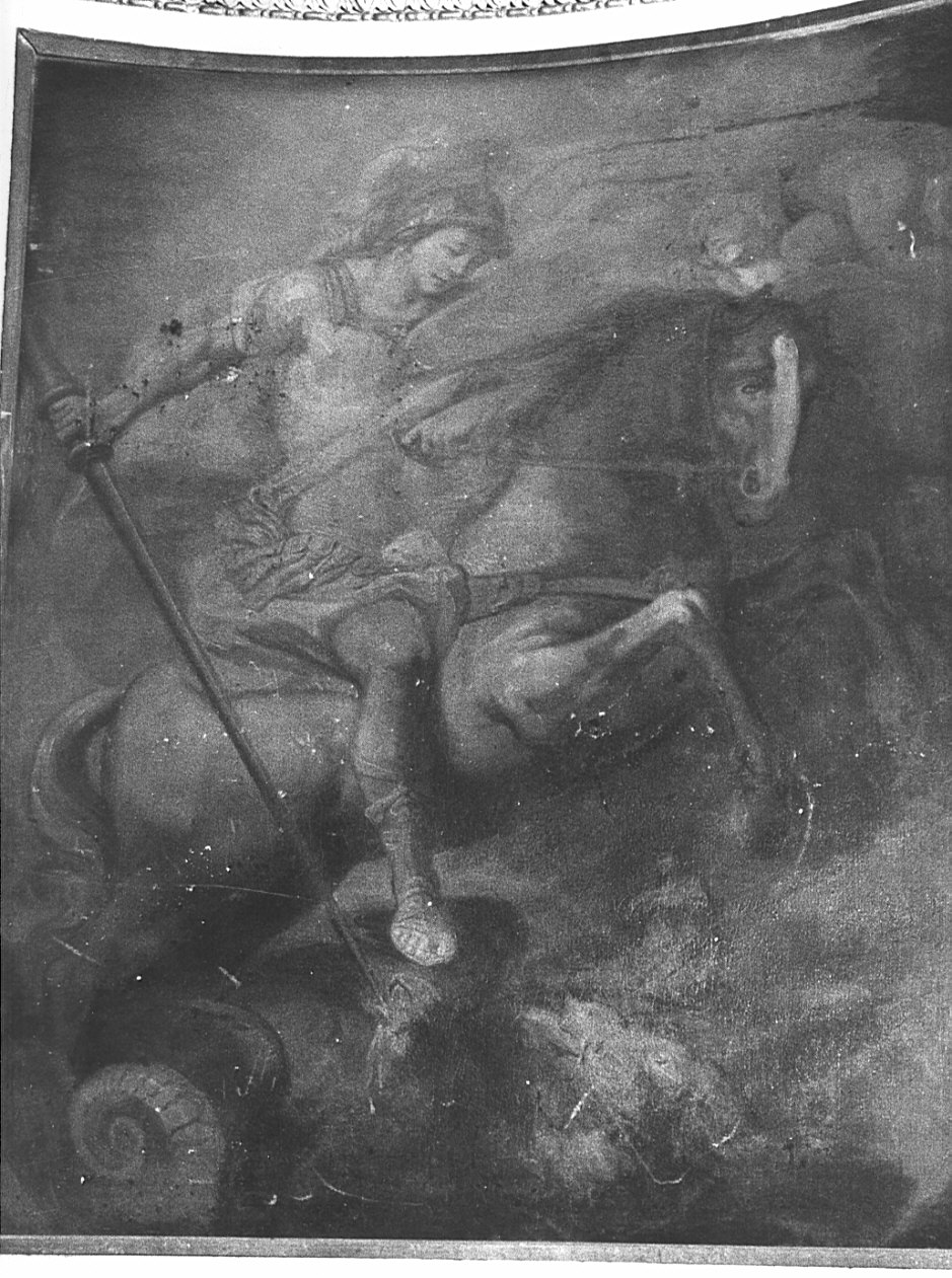 San Giorgio uccide il drago (dipinto, opera isolata) di Polazzo Francesco (sec. XVIII)