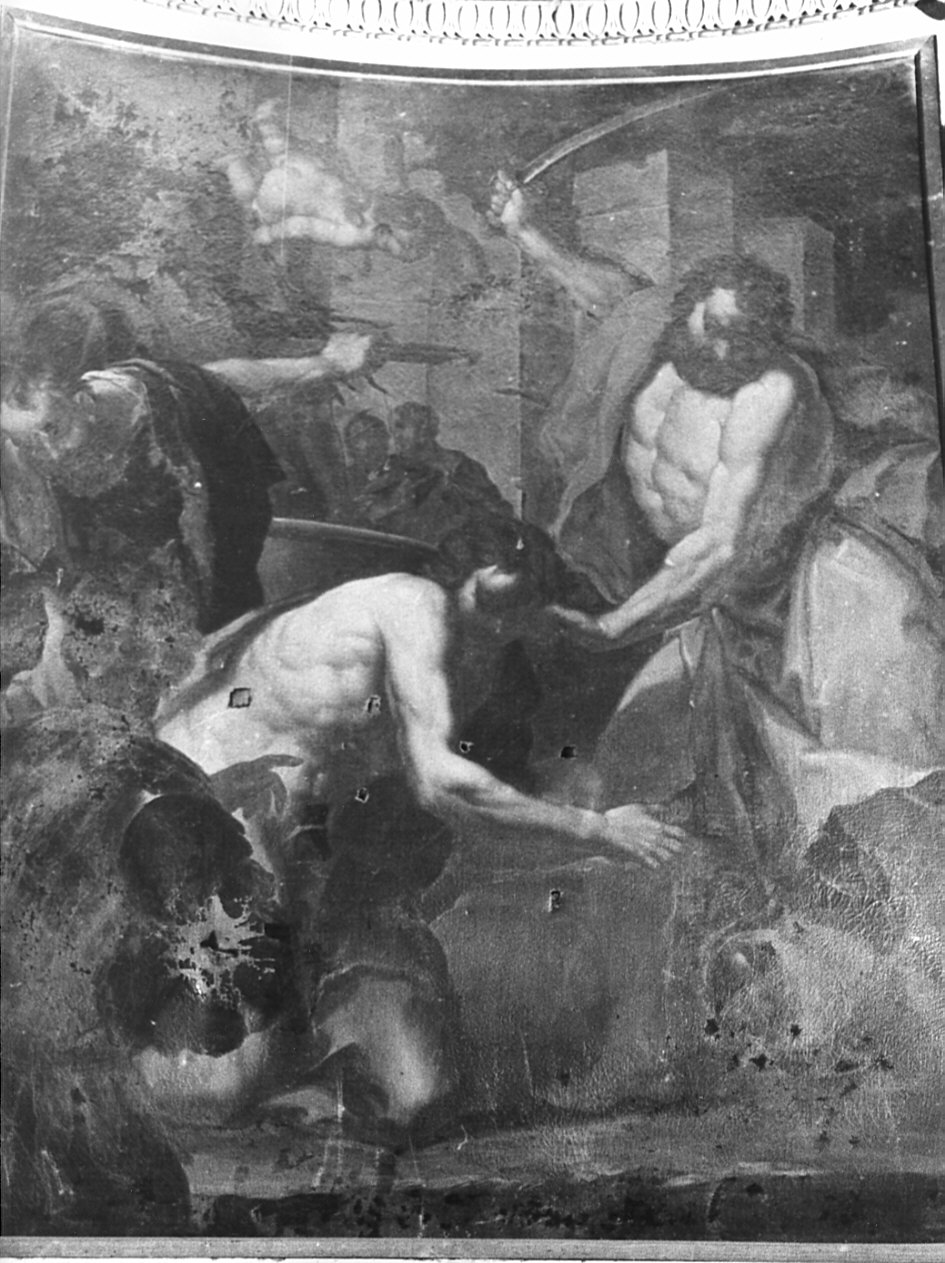 martirio di San Giorgio (dipinto, opera isolata) di Polazzo Francesco (sec. XVIII)
