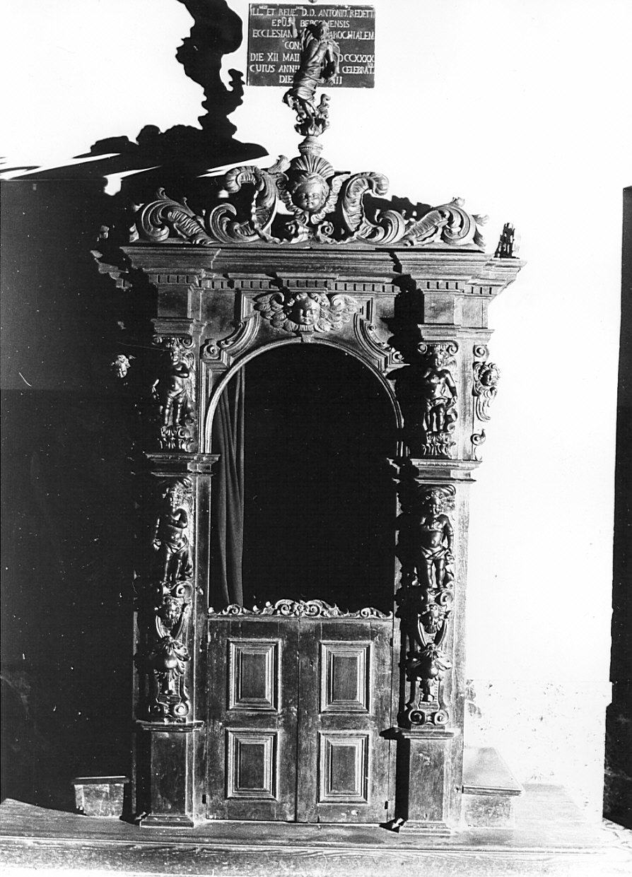 confessionale, opera isolata - bottega bergamasca (sec. XVII, sec. XVIII)