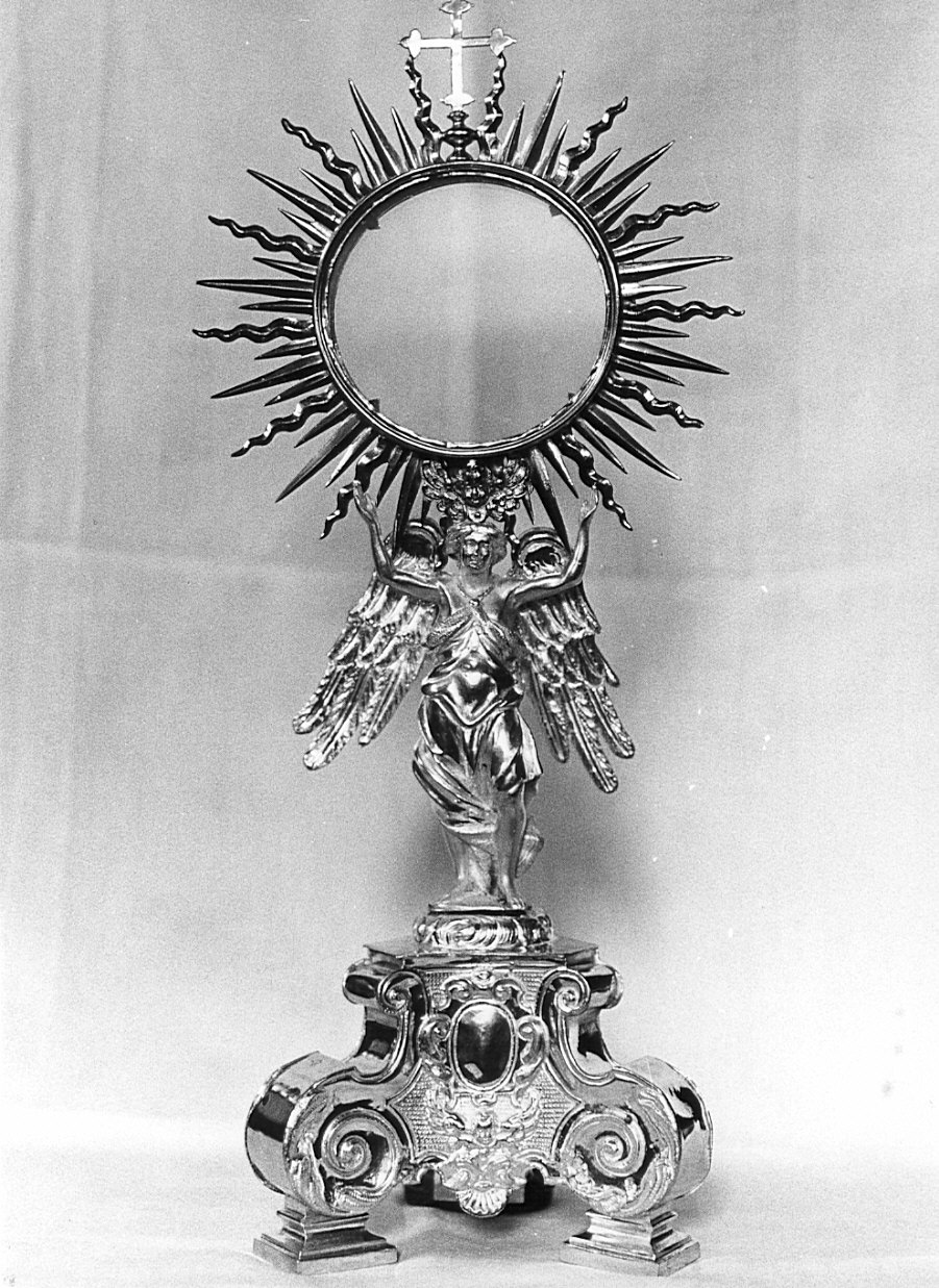 ostensorio - a raggiera, opera isolata - bottega lombarda (fine sec. XVIII)