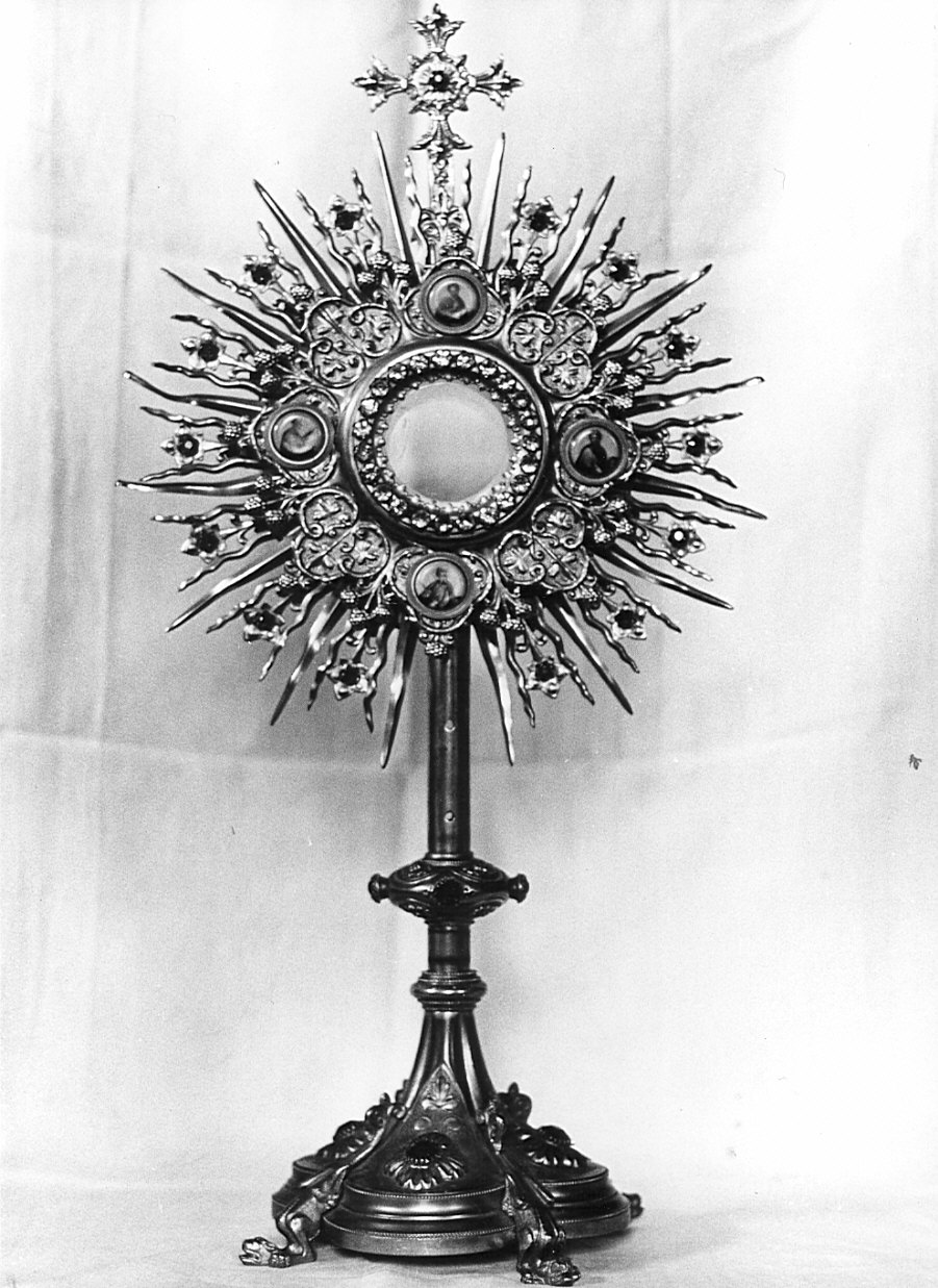 ostensorio - a raggiera, opera isolata - bottega veneta (inizio sec. XIX)