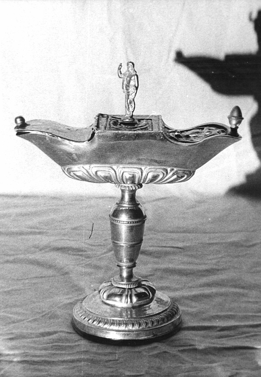 navicella portaincenso, opera isolata - bottega bergamasca (sec. XIX)