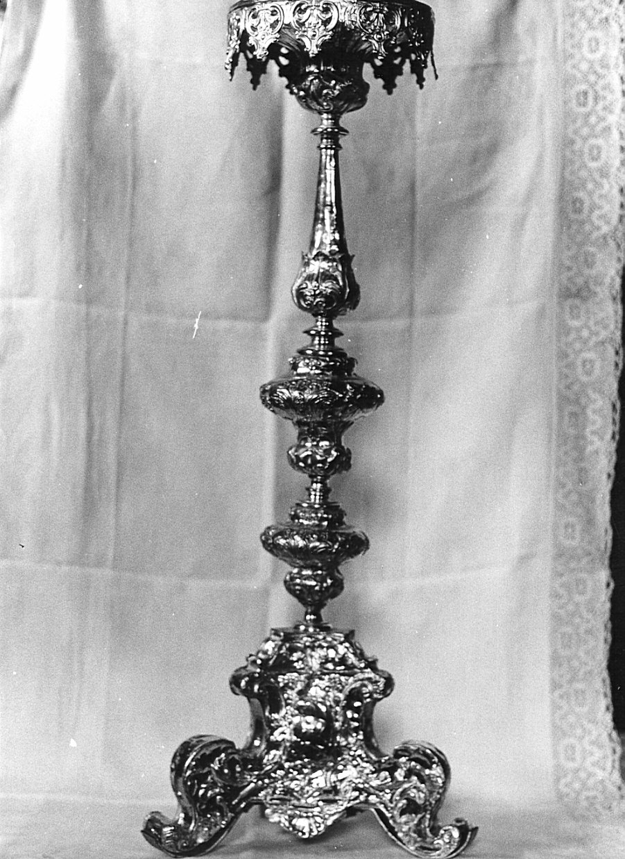 candeliere, serie - bottega bergamasca (sec. XVIII)