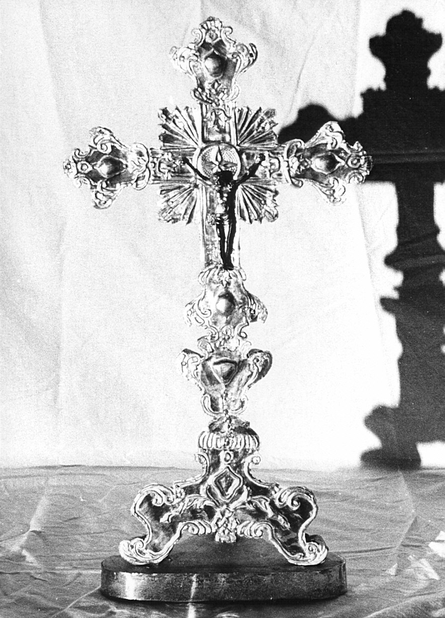 croce d'altare, opera isolata - bottega bergamasca (sec. XVIII)