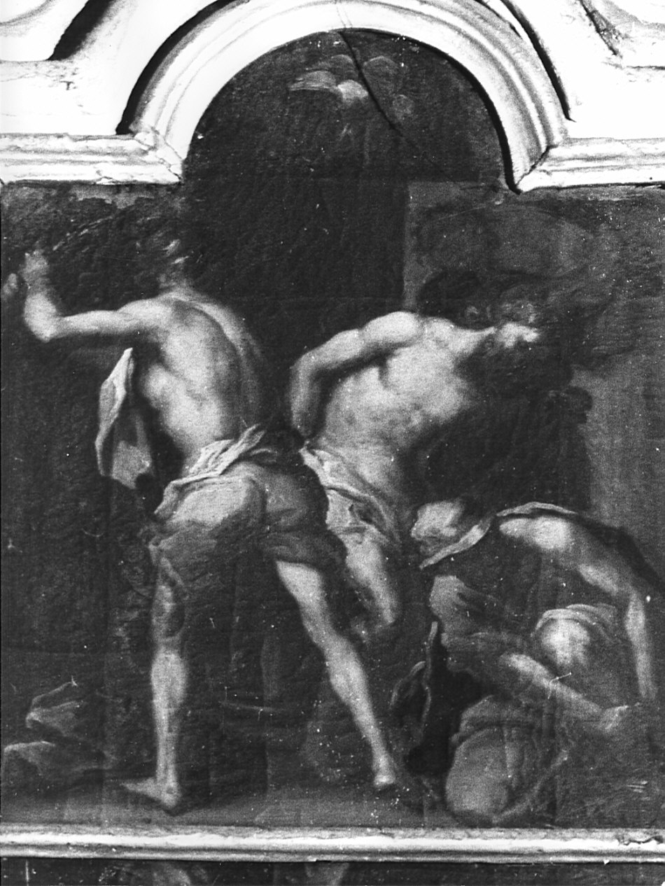 flagellazione di Cristo (dipinto, elemento d'insieme) - ambito bergamasco (sec. XVIII)