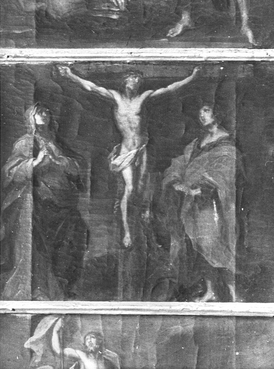crocifissione di Cristo (dipinto, elemento d'insieme) - ambito bergamasco (sec. XVIII)