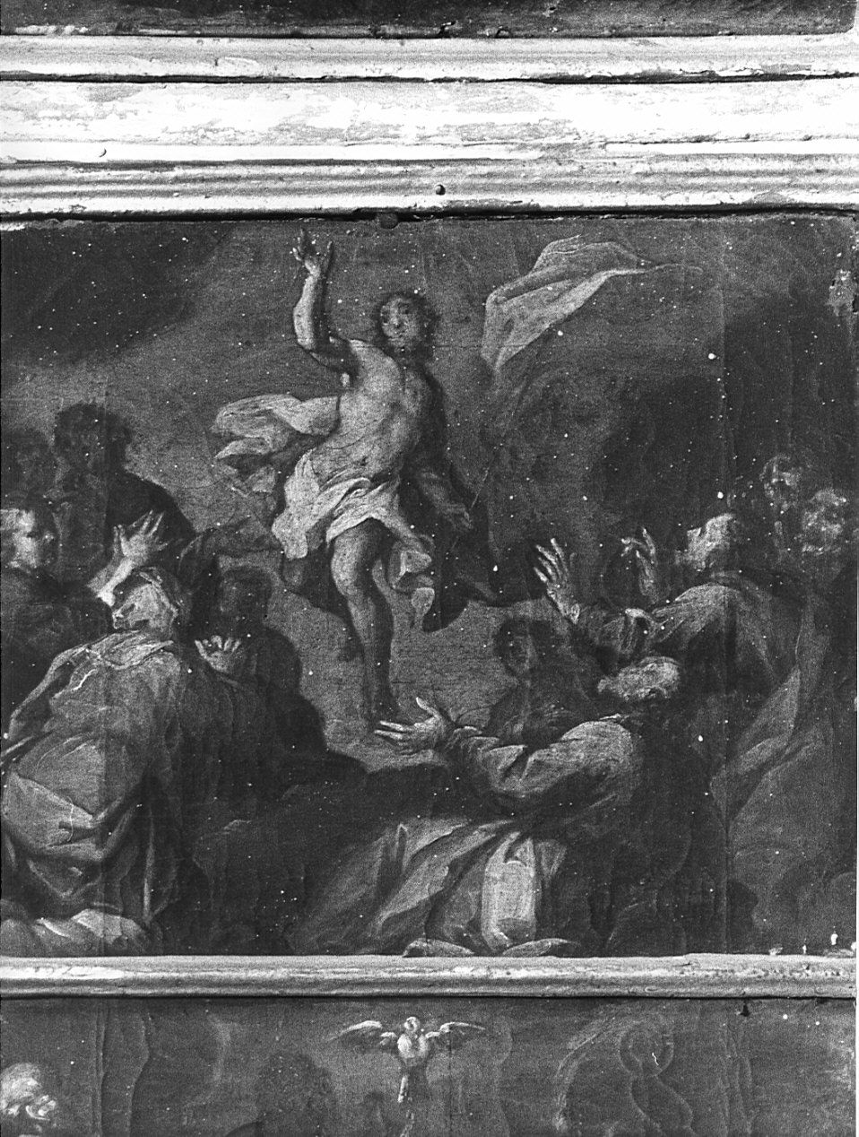 ascensione di Cristo (dipinto, elemento d'insieme) - ambito bergamasco (sec. XVIII)