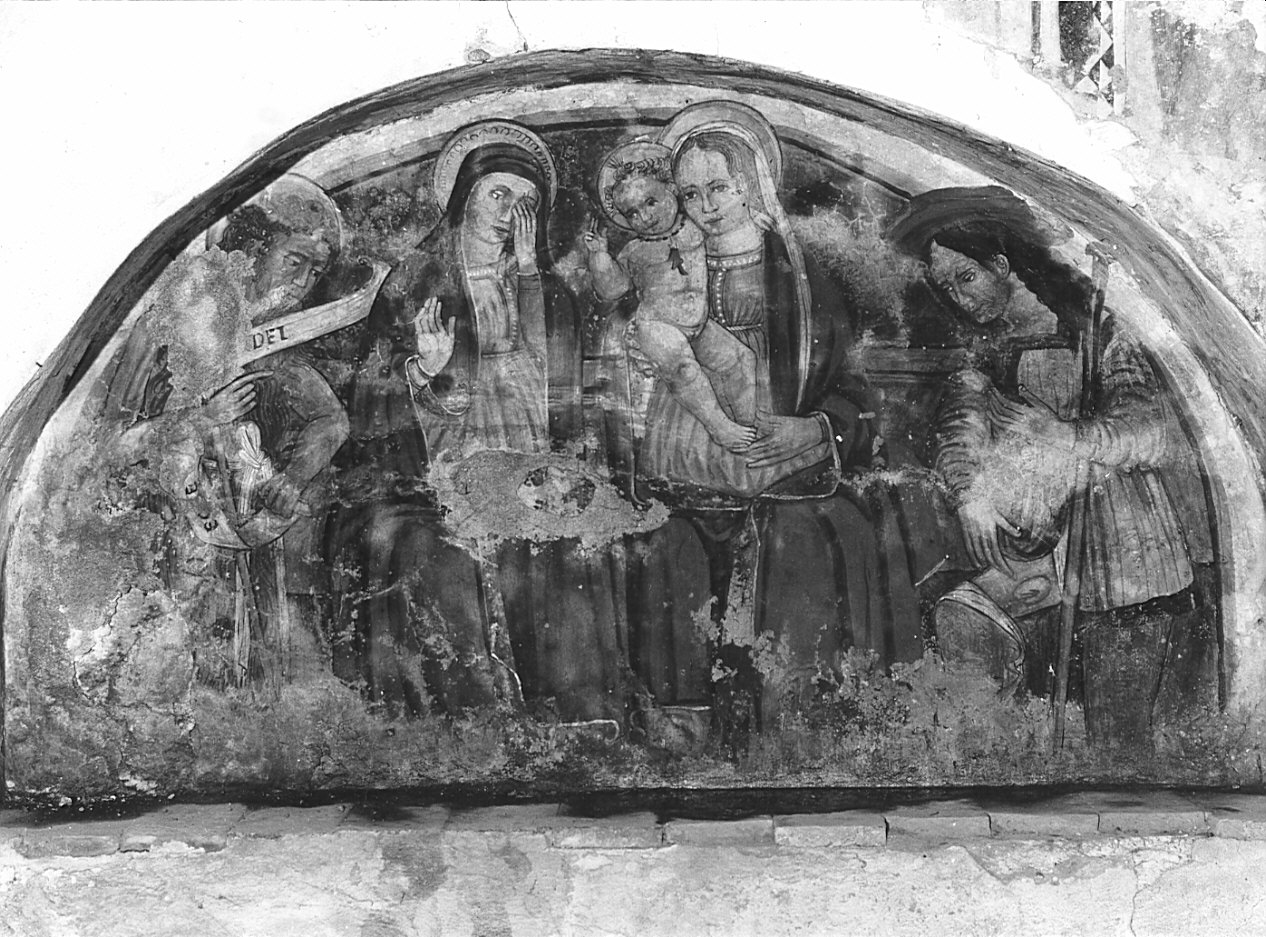 Madonna con Bambino e Santi (dipinto, opera isolata) - ambito lombardo (seconda metà sec. XV)