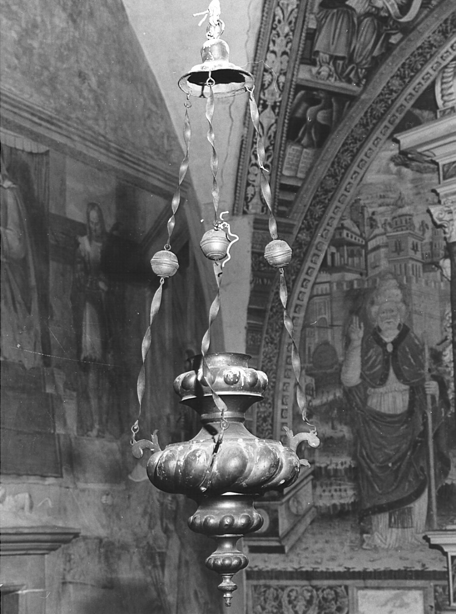 lampada pensile, opera isolata - bottega lombarda (sec. XVIII)