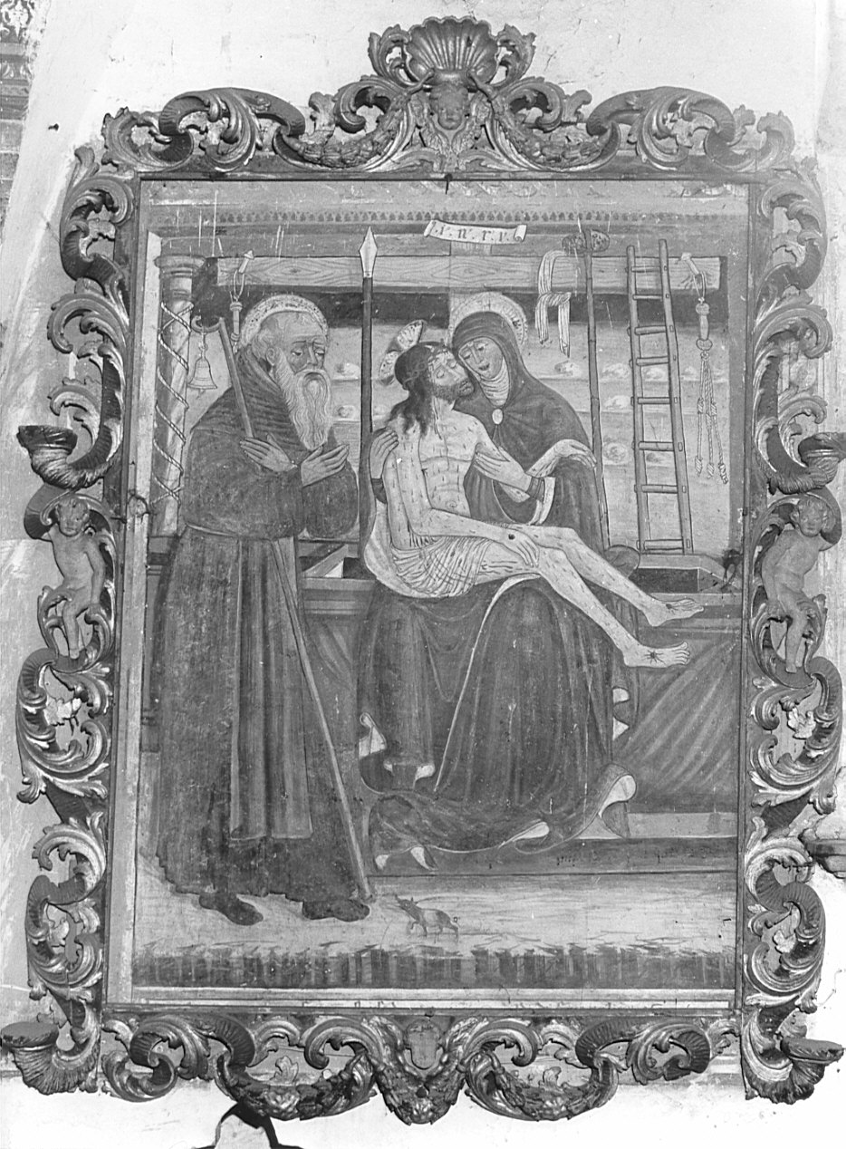 cornice di dipinto, opera isolata - bottega lombarda (sec. XVII)