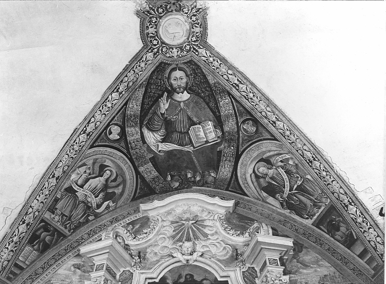 Cristo Pantocratore (dipinto, opera isolata) - ambito lombardo (fine sec. XV)