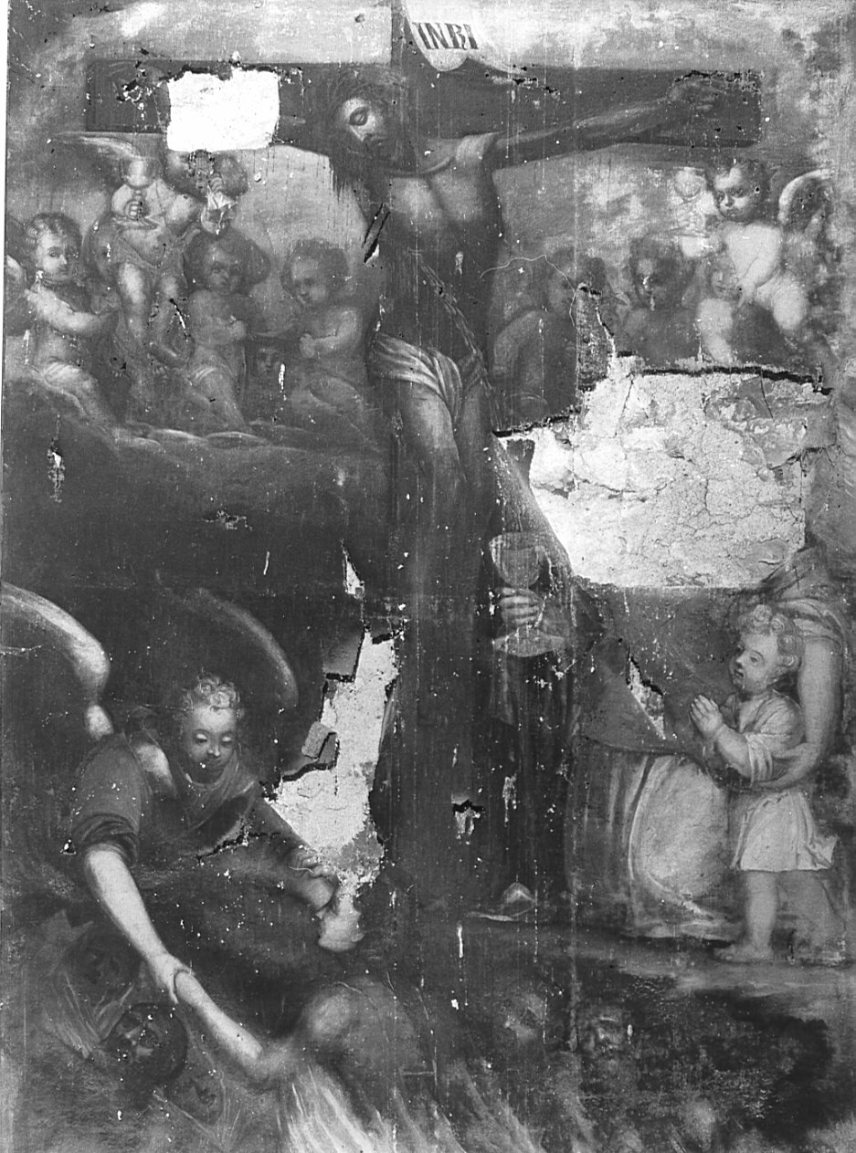 Cristo crocifisso (dipinto, opera isolata) - ambito lombardo (sec. XVII)