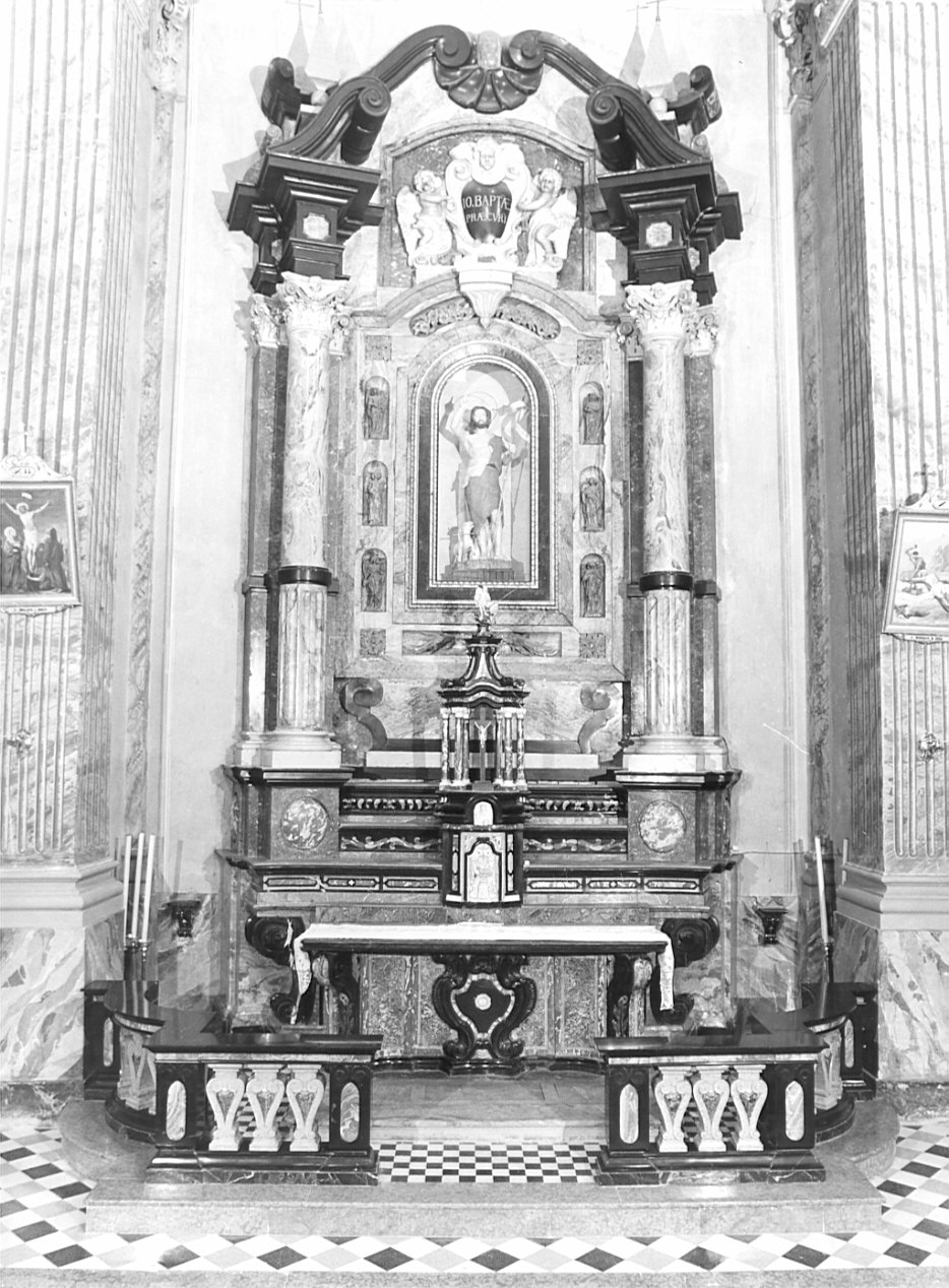mensa d'altare, elemento d'insieme - bottega lombarda (sec. XVII)